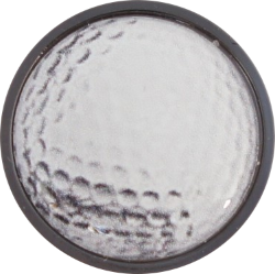 Schuhclip "Chip" in metallic-schwarz mit Golfball Marker "MOTIV"