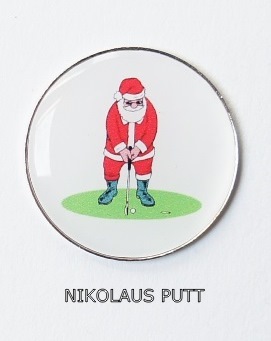 Cap-Clip "Putt" mit Golfball Marker NIKOLAUS
