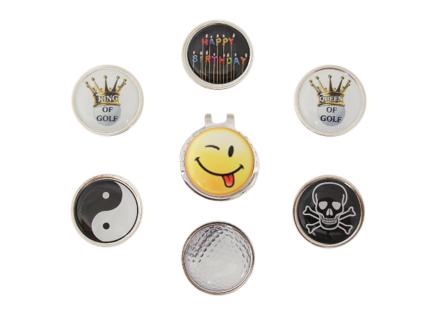 DSC05297-CCDraw-M2-web-gross Cap-Clip "Draw" incl. 1 Golfball Marker mit "MOTIV" nach Wahl