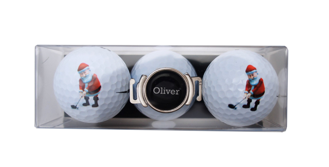 DSC02136-web-gross Golfball-Set "NIKOLAUS" mit personalisiertem Clip
