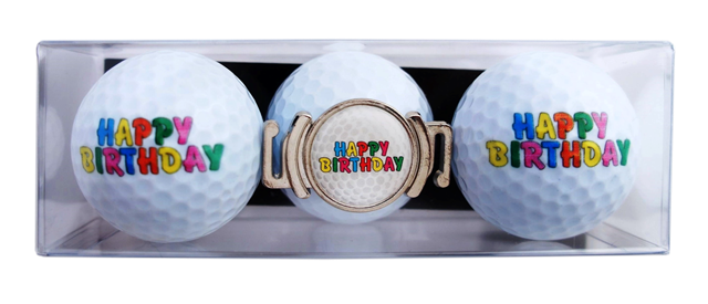 Golfball-Set "HAPPY BIRTHDAY 4" Golfball-Set "HAPPY BIRTHDAY 4"