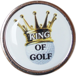 Cap-Clip "Fade" mit Golfball Marker Queen bzw. King of Golf