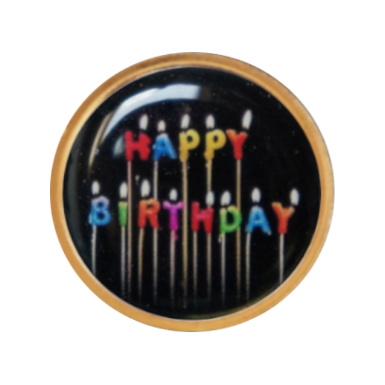 Golfball-Marker HAPPY BIRTHDAY 1
