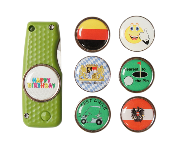 Pitchgabel "Pin" + Ballmarker MOTIV