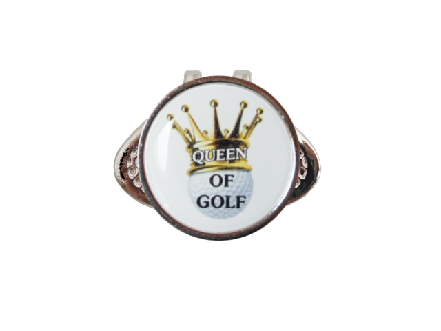 Cap-Clip "Fade" mit Golfball Marker Queen bzw. King of Golf