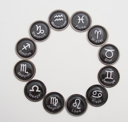 Pitchgabel "FAIRWAY" in metallic-schwarz mit Marker "Sternzeichen"