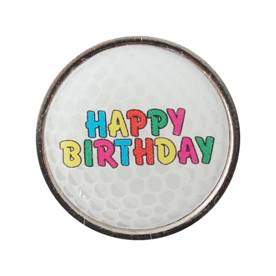 Golfball-Marker HAPPY BIRTHDAY 2