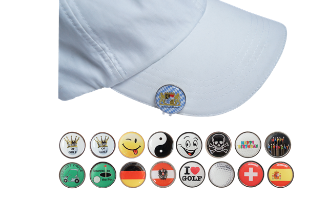 DSC03652-MOTIV-web-gross Cap-Clip "Slice" incl. 1 Golfball Marker mit "MOTIV" nach Wahl