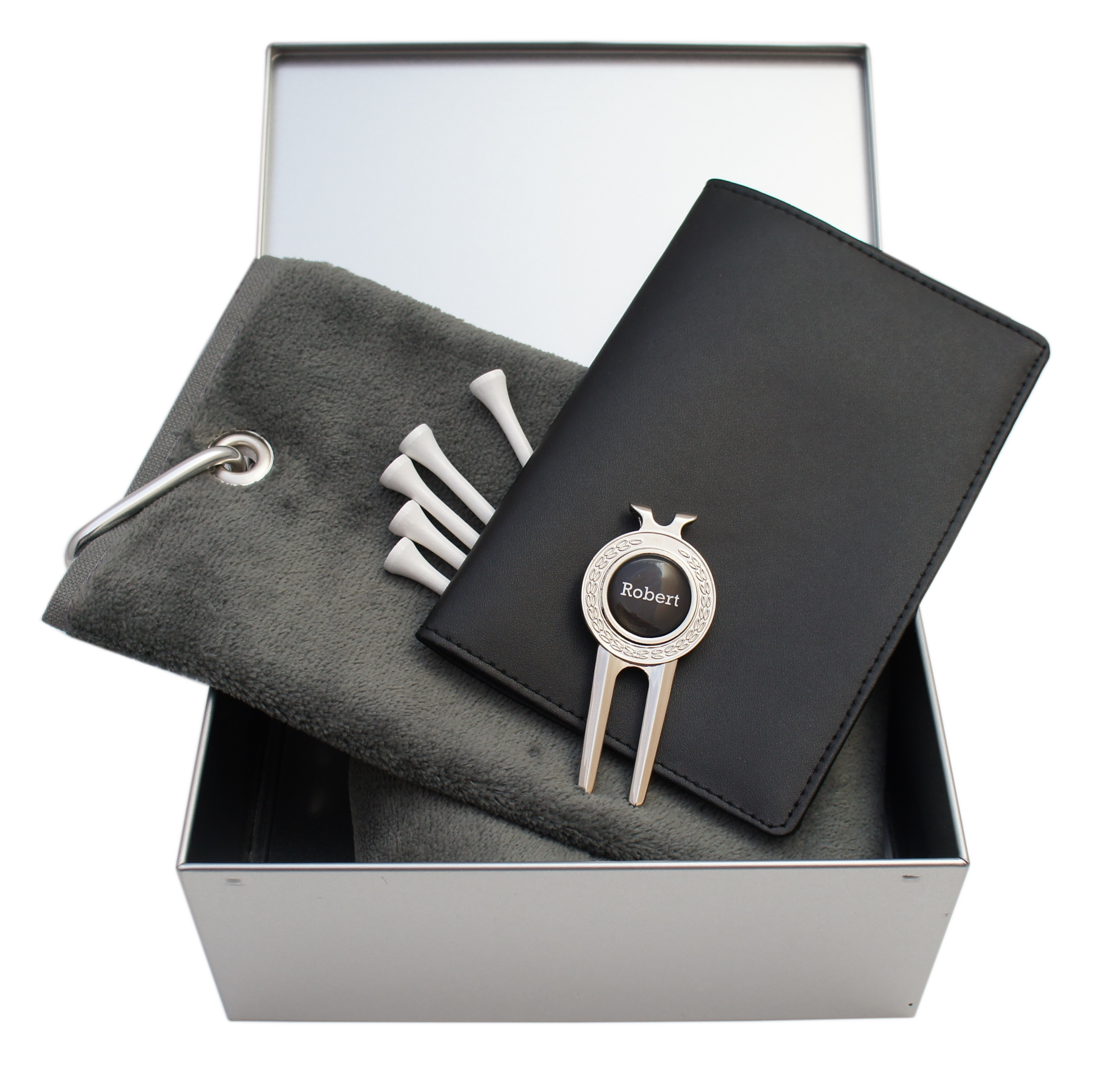 Geschenk-Box XL: Set mit allem, was das Golfer-Herz begehrt Geschenk-Box XL: Set mit allem, was das Golfer-Herz begehrt