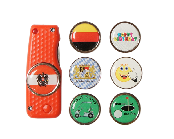 Pitchgabel "Pin" + Ballmarker MOTIV