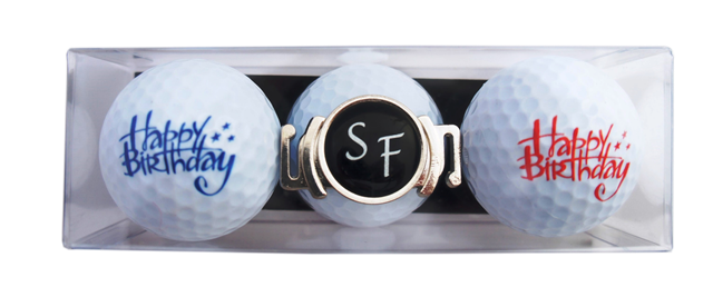 Golfball-Set "HAPPY BIRTHDAY 3"