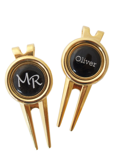 DSC06283-frei-web-gross Goldfarbene Pitchgabel  + Marker mit VORNAMEN oder INITIALEN